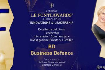 BD Business Defence Srl Eccellenza dell’Anno Leadership Informazioni Commerciali e Investigazione Privata sul Credito